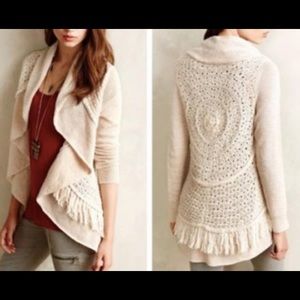 Anthropologie Knitted & Knotted Cardigan SZ M